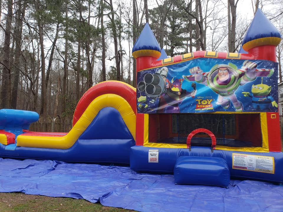 Toy Story Castle Single Slide Dry Combo Virginia Beach Inflatables